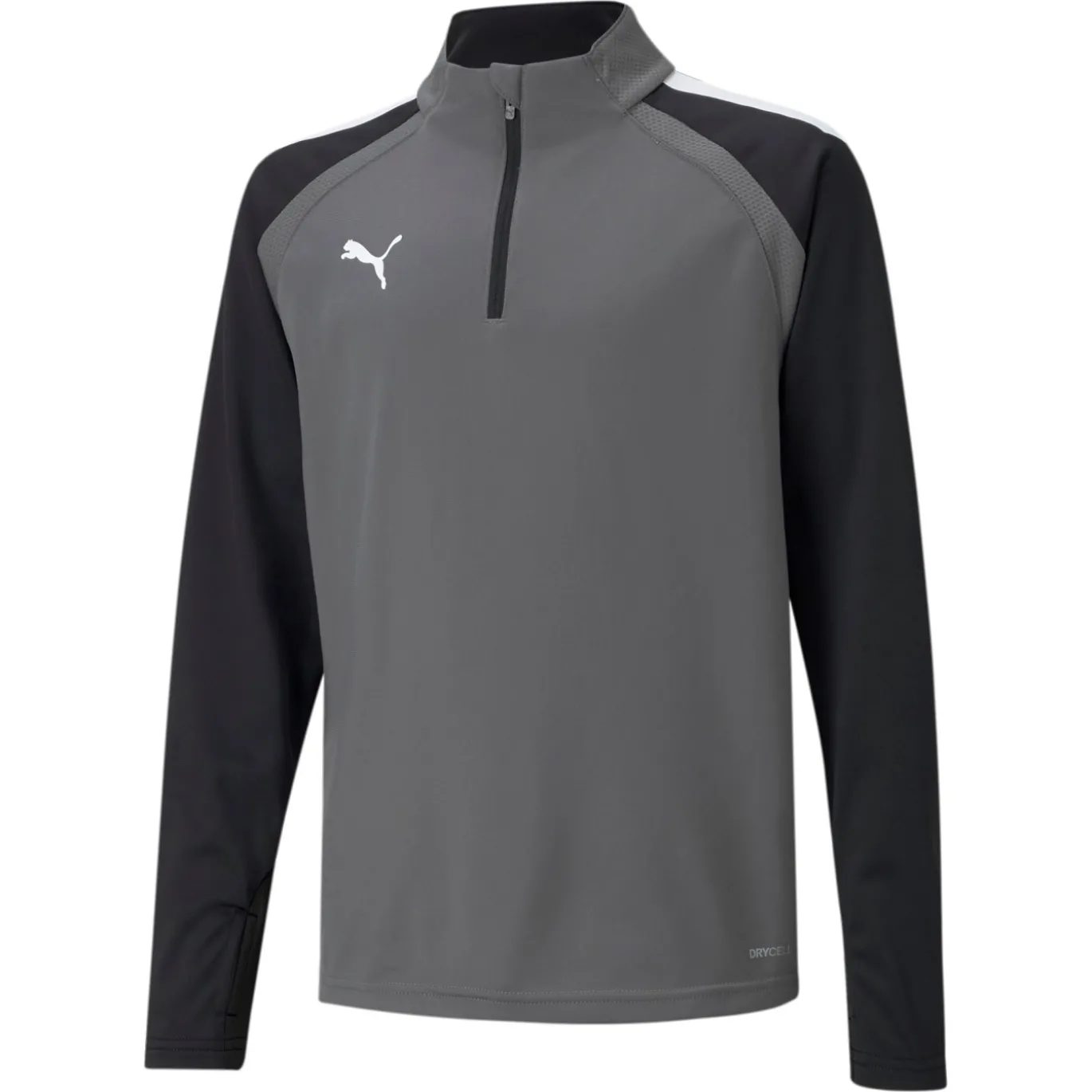 PUMA teamLIGA Trainingstrui 1/4-Zip Kids Grijs Wit