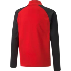 PUMA teamLIGA Trainingstrui 1/4-Zip Kids Rood Zwart
