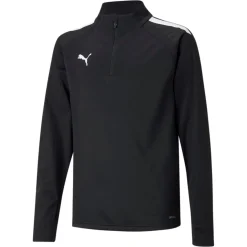 PUMA teamLIGA Trainingstrui 1/4-Zip Kids Zwart Wit