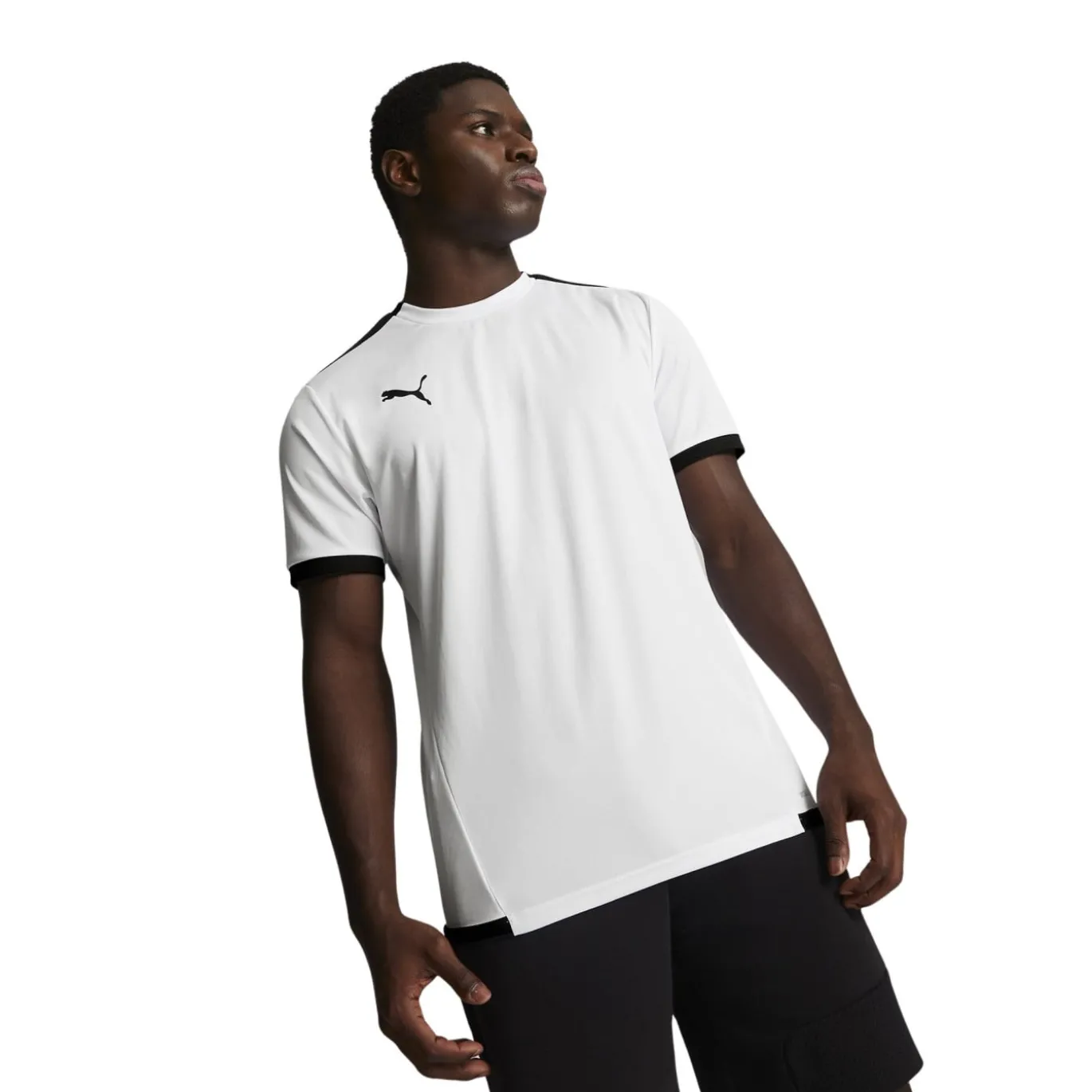 PUMA teamLIGA Voetbalshirt Wit Zwart