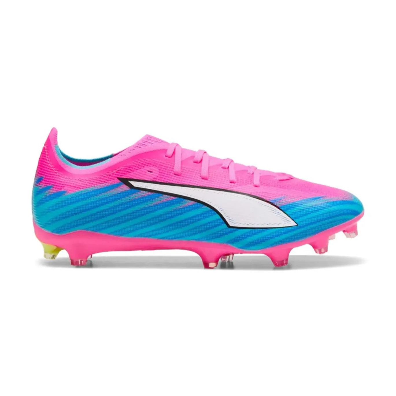 PUMA Ultra 6 Match Gras / Kunstgras Voetbalschoenen (MG) Felroze Blauw Geel