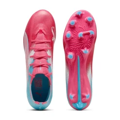 PUMA Ultra 6 Match Re-Charge Gras / Kunstgras Voetbalschoenen (MG) Roze Blauw Wit