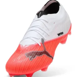 PUMA Ultra Nitro 7 Match Gras / Kunstgras Voetbalschoenen (MG) Wit Felrood Zwart