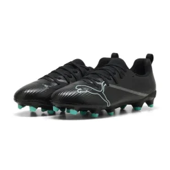 PUMA Ultra Nitro 7 Match Gras / Kunstgras Voetbalschoenen (MG) Kids Zwart Intense Mint