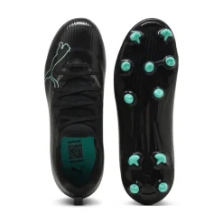 PUMA Ultra Nitro 7 Match Gras / Kunstgras Voetbalschoenen (MG) Kids Zwart Intense Mint