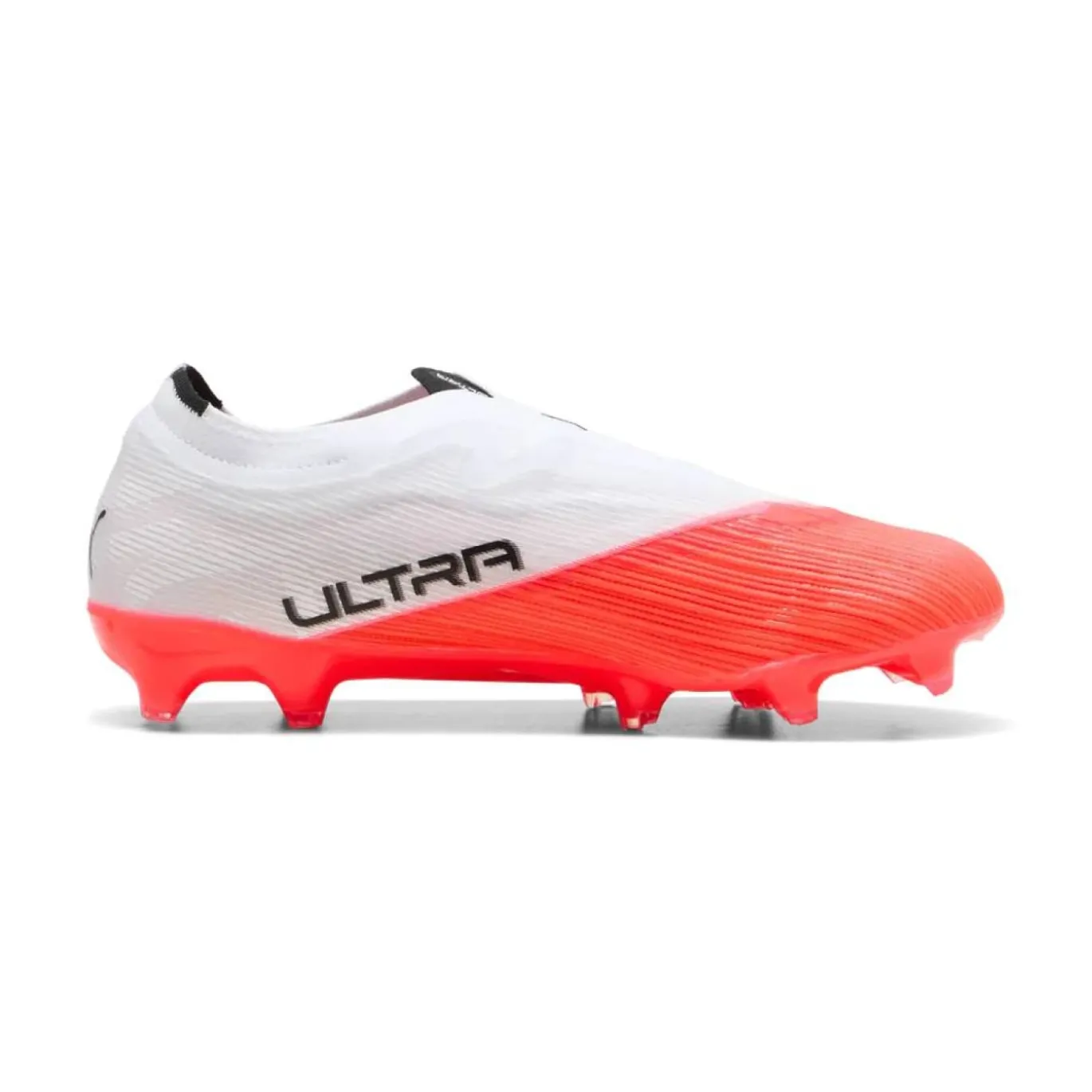 PUMA Ultra Nitro 7 Match Veterloze Gras / Kunstgras Voetbalschoenen (MG) Wit Felrood Zwart