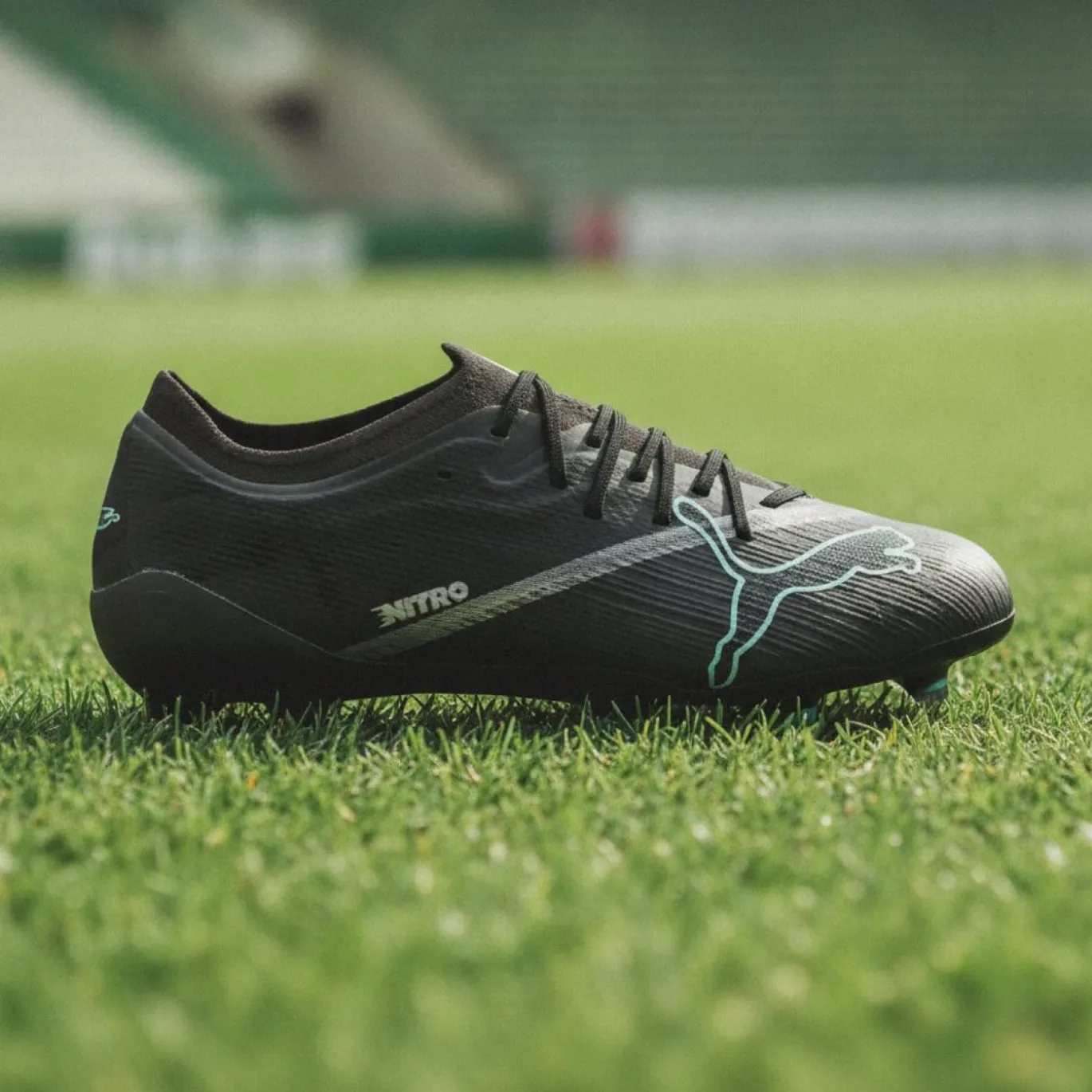 PUMA Ultra Nitro 7 Pro Gras Voetbalschoenen (FG) Zwart Intense Mint