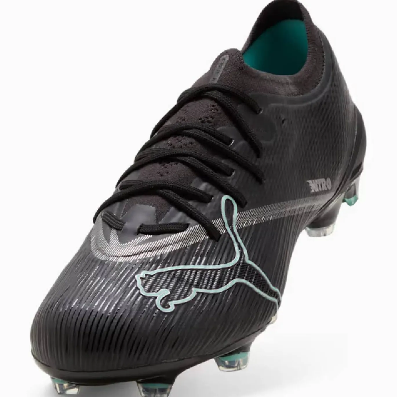 PUMA Ultra Nitro 7 Pro Gras Voetbalschoenen (FG) Zwart Intense Mint
