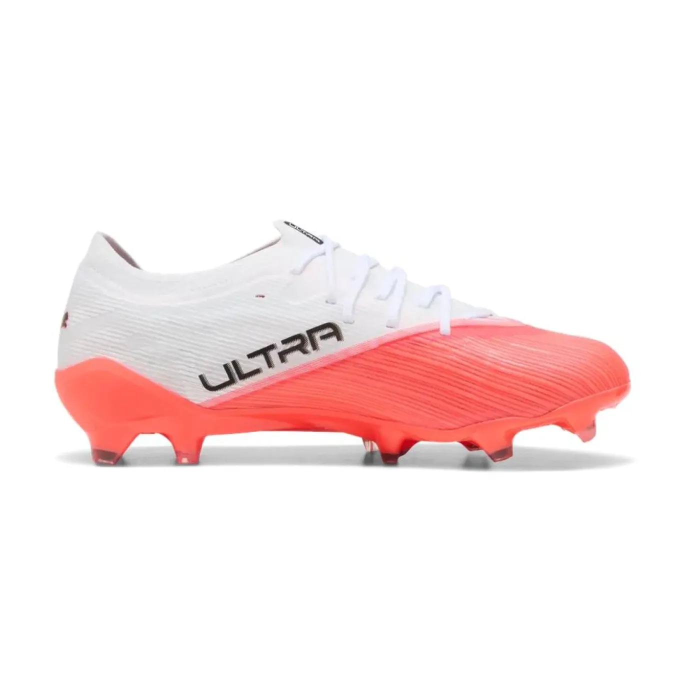 PUMA Ultra Nitro 7 Pro Gras Voetbalschoenen (FG) Wit Felrood Zwart