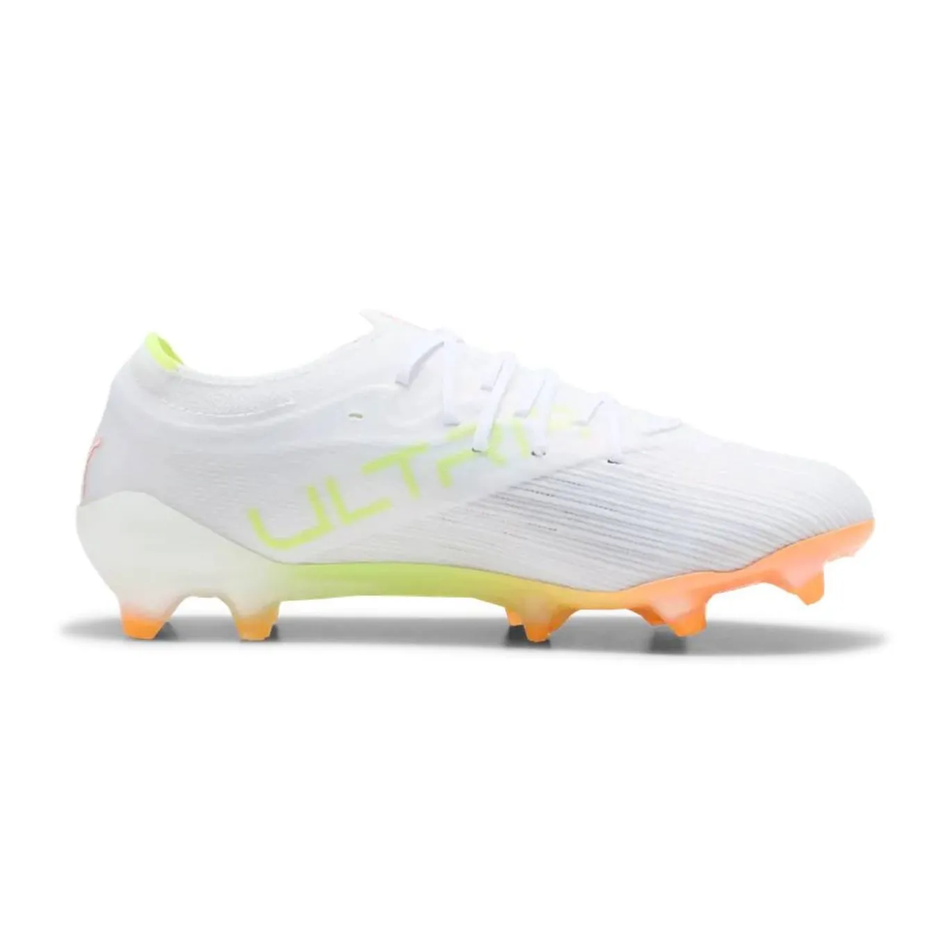 PUMA Ultra Nitro 7 Pro Gras Voetbalschoenen (FG) Wit Geel Oranje