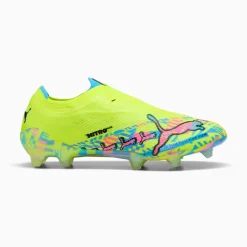 PUMA Ultra Nitro 7 Ultimate ADV Veterloze Gras Voetbalschoenen (FG) Neongroen Felblauw Felroze