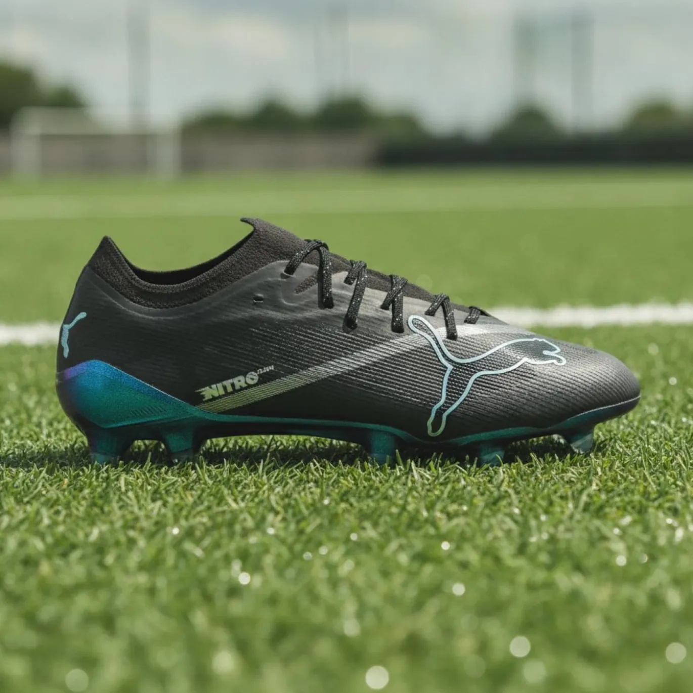 PUMA Ultra Nitro 7 Ultimate Gras Voetbalschoenen (FG) Zwart Intense Mint