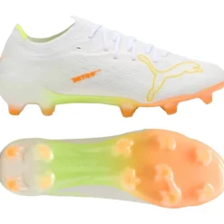 PUMA Ultra Nitro 7 Ultimate Gras Voetbalschoenen (FG) Wit Geel Oranje