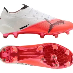 PUMA Ultra Nitro 7 Ultimate Gras Voetbalschoenen (FG) Wit Felrood Zwart