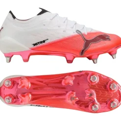 PUMA Ultra Nitro 7 Ultimate IJzeren-Nop Voetbalschoenen (SG) Wit Felrood Zwart