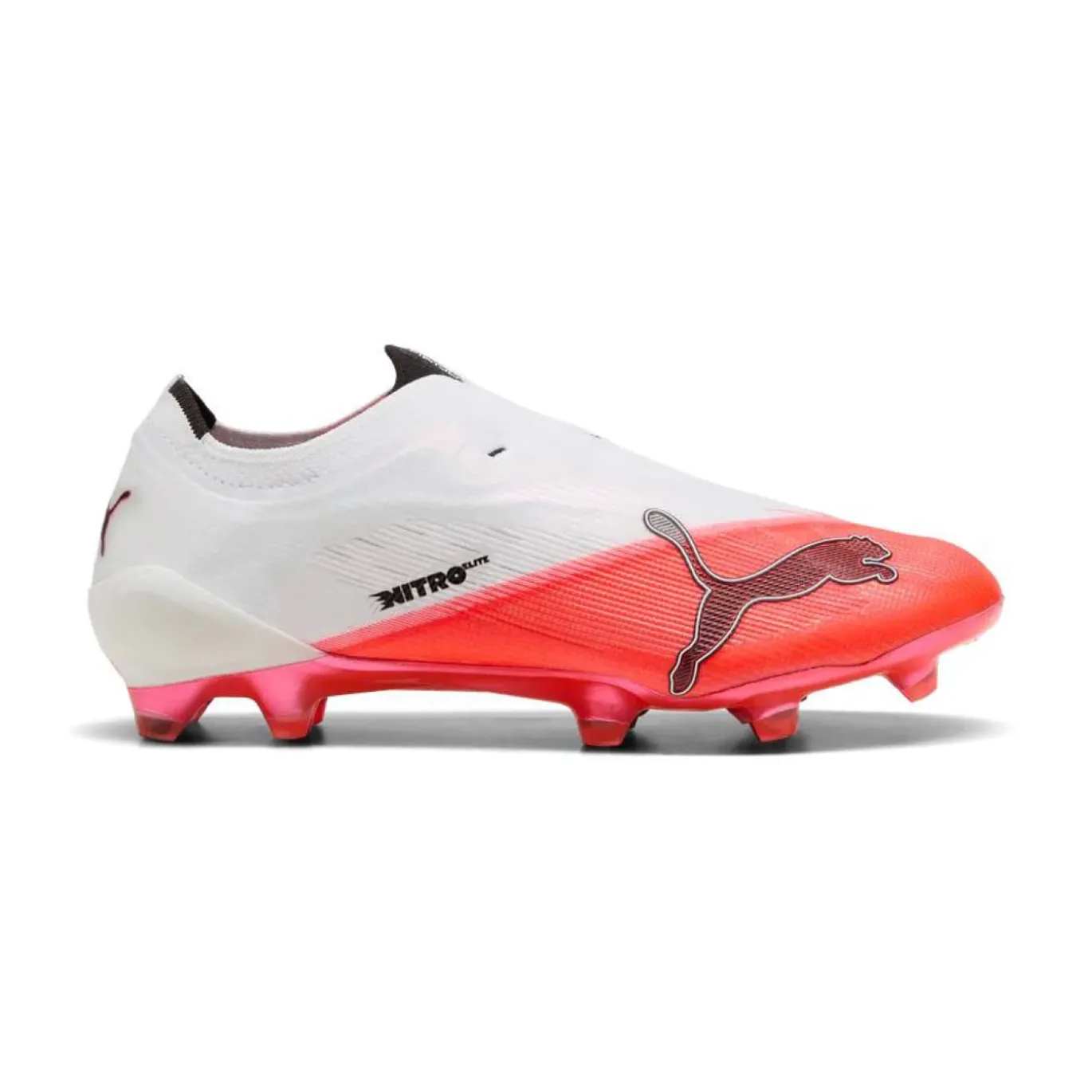 PUMA Ultra Nitro 7 Ultimate Veterloze Gras Voetbalschoenen (FG) Wit Felrood Zwart