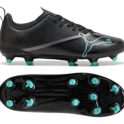 PUMA Ultra 7 Play Gras / Kunstgras Voetbalschoenen (MG) Kids Zwart Intense Mint