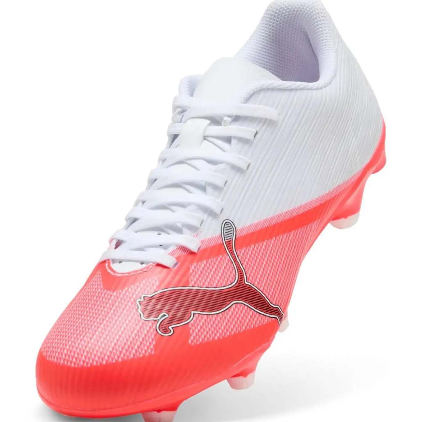 PUMA Ultra 7 Play Gras / Kunstgras Voetbalschoenen (MG) Wit Felrood Zwart