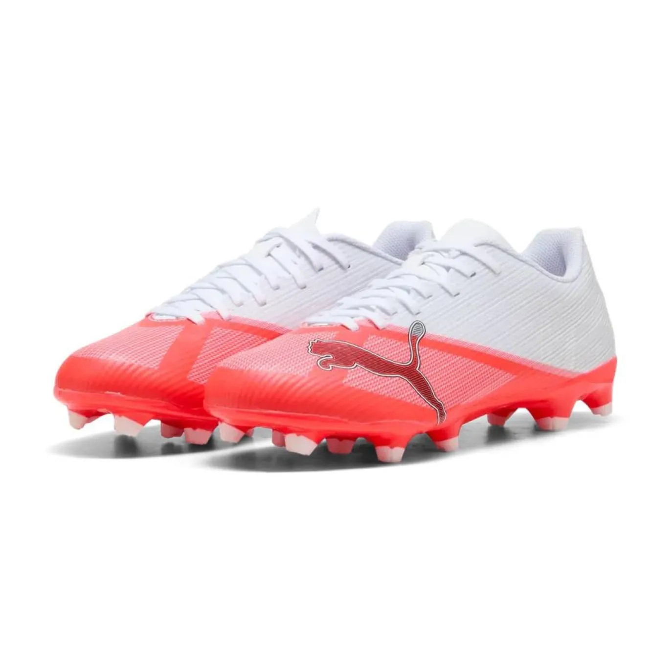 PUMA Ultra 7 Play Gras / Kunstgras Voetbalschoenen (MG) Wit Felrood Zwart
