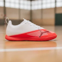 PUMA Ultra 7 Play Zaalvoetbalschoenen (IN) Kids Wit Felrood Zwart