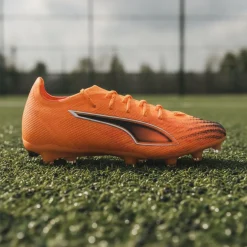 PUMA Ultra 6 Pro Gras / Kunstgras Voetbalschoenen (MG) Oranje Zwart Zilver