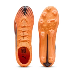 PUMA Ultra 6 Pro Gras / Kunstgras Voetbalschoenen (MG) Oranje Zwart Zilver