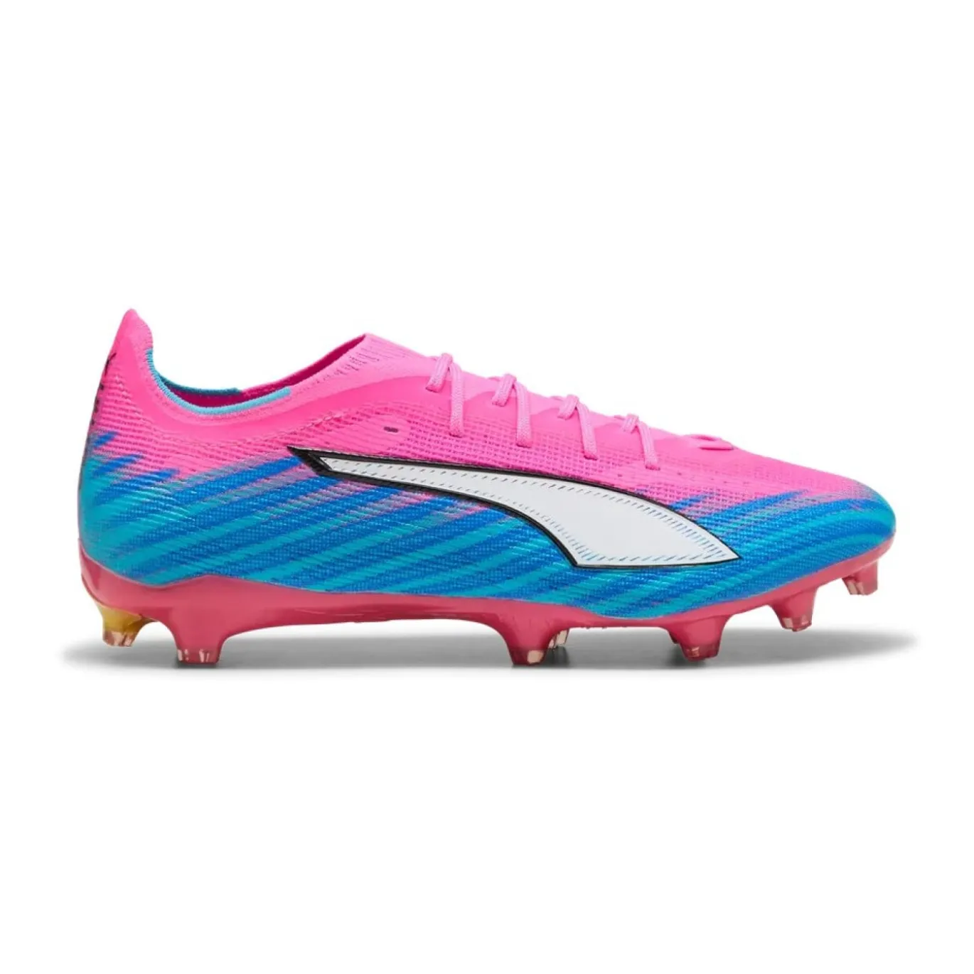 PUMA Ultra 6 Pro Gras / Kunstgras Voetbalschoenen (MG) Felroze Blauw Geel