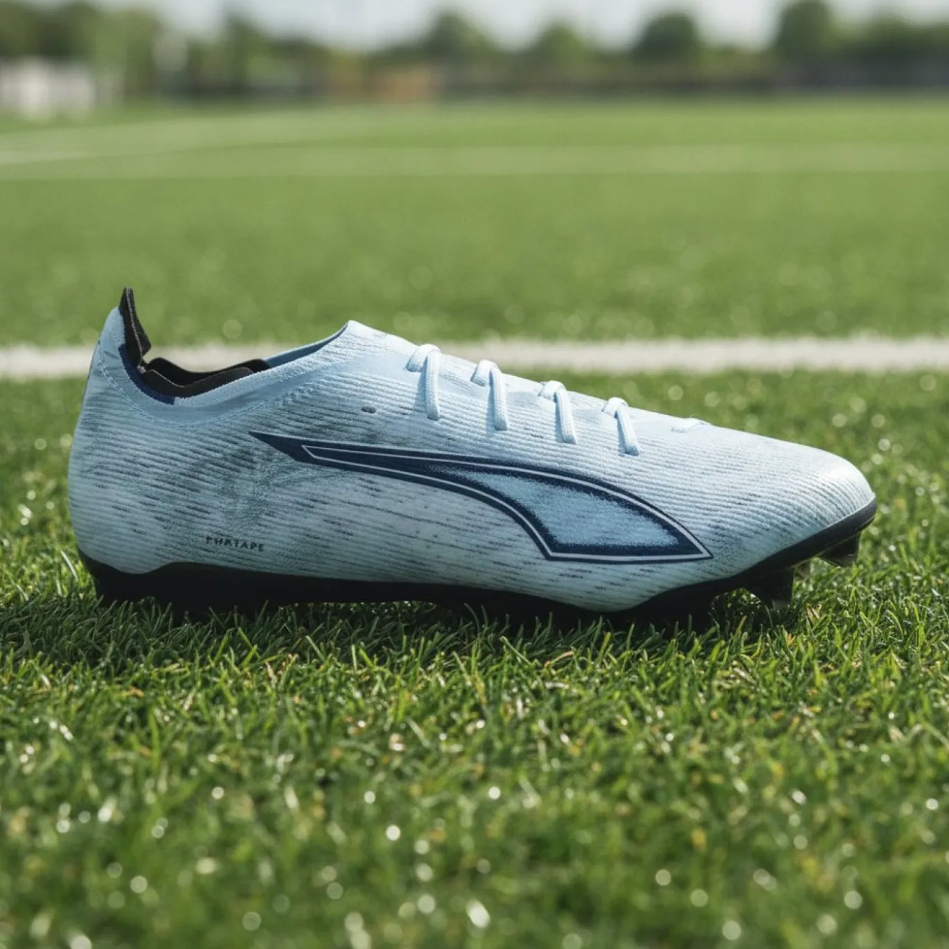 PUMA Ultra 6 Ultimate Carbon Gras Voetbalschoenen (FG) Lichtblauw Blauw Wit