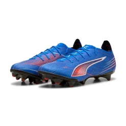 PUMA Ultra 6 Ultimate Carbon Gras Voetbalschoenen (FG) Dames Blauw Wit Felrood