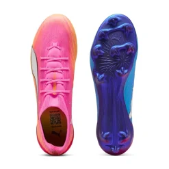 PUMA Ultra 6 Ultimate Gras Voetbalschoenen (FG) Felroze Blauw Geel