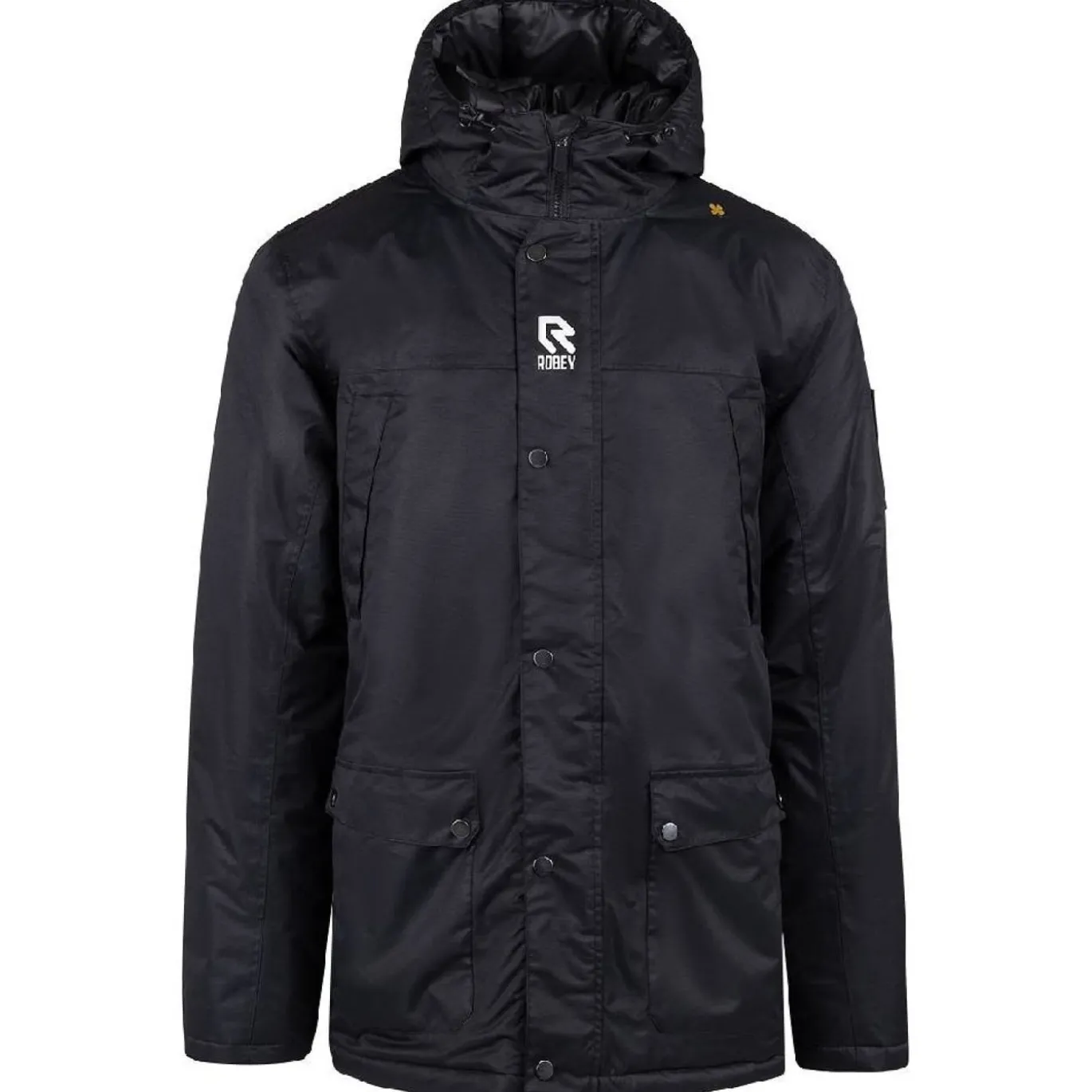 Robey Crossbar Parka Regenjas Zwart