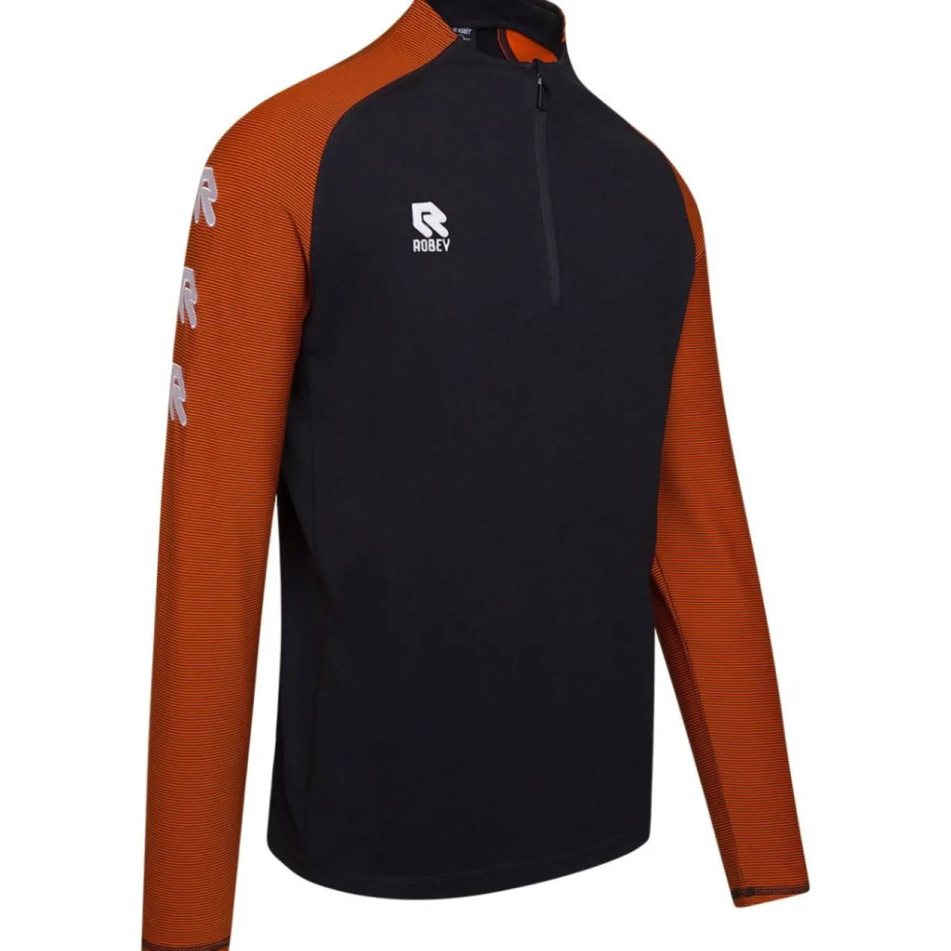 Robey Performance Trainingstrui 1/4-Zip Kids Zwart Oranje