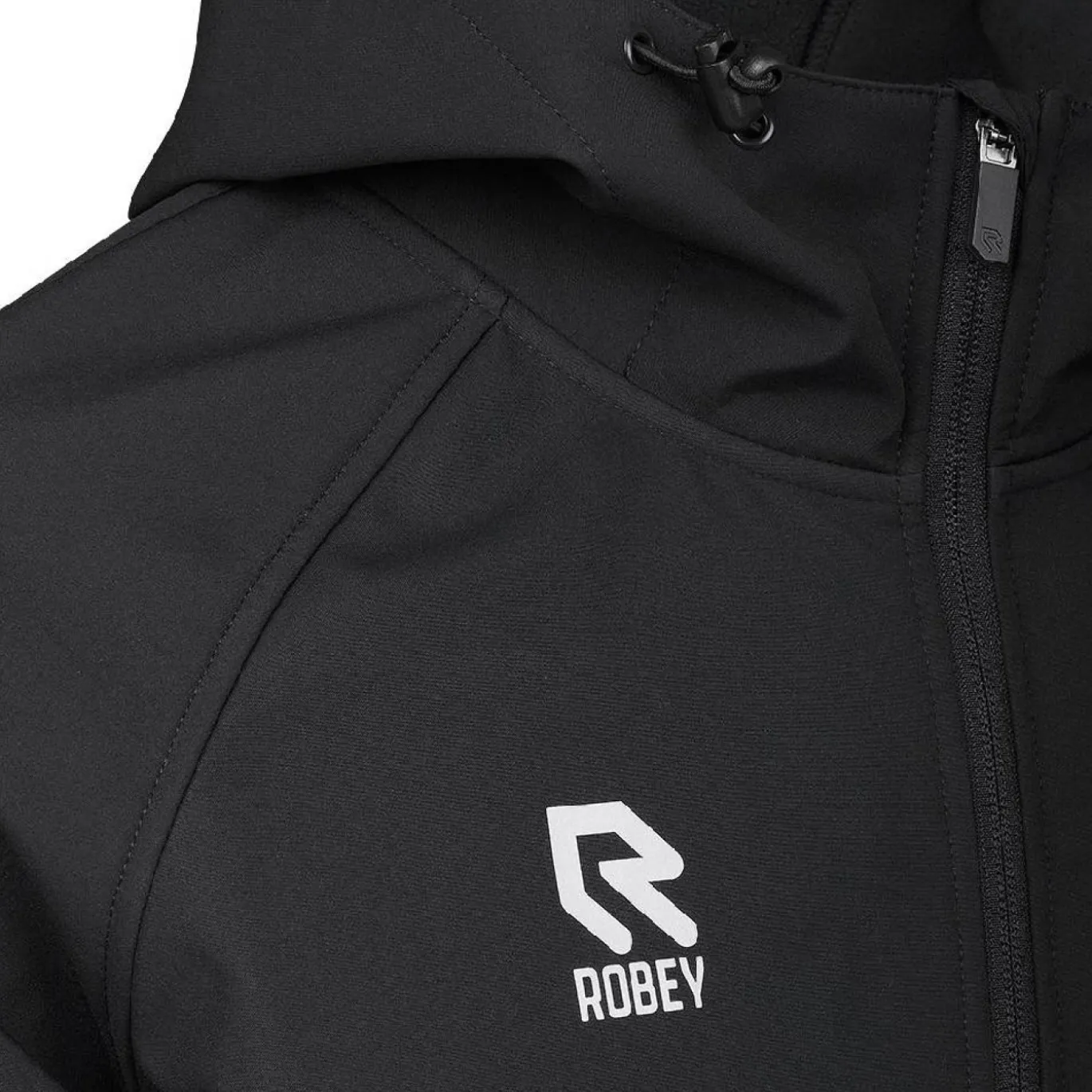 Robey Softshell Essential Jas Zwart