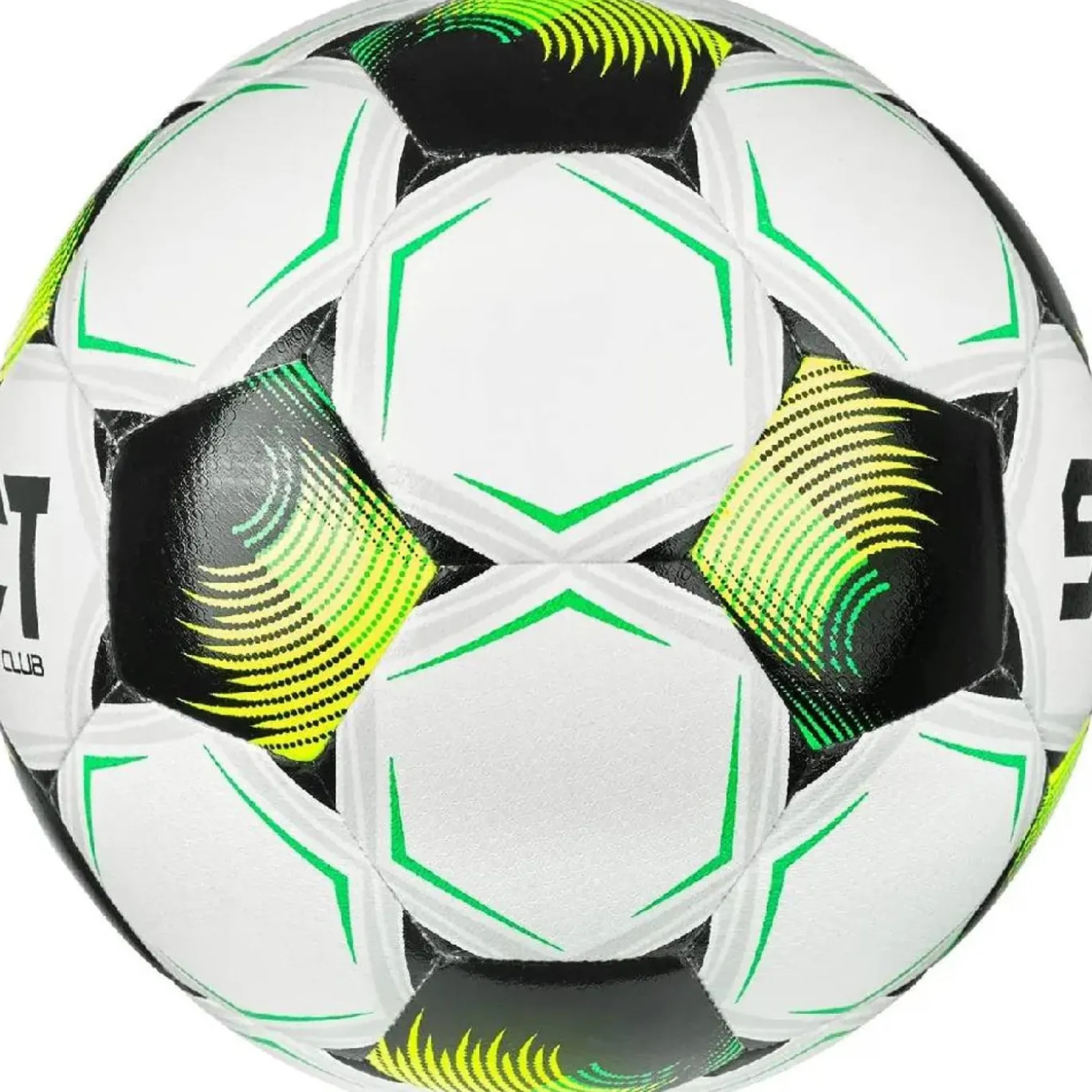 Select Club V26 Voetbal Maat 3 Wit Zwart Felgroen Geel