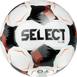 Select Club V26 Voetbal Maat 4 Wit Zwart Felrood Zilvergrijs