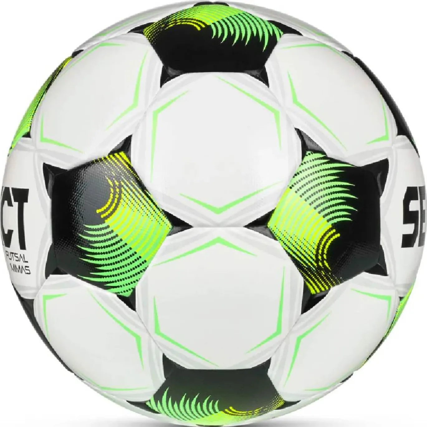 Select Futsal Mimas V26 Zaalvoetbal Maat 4 Wit Felgroen Geel