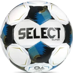 Select Super V26 Voetbal Maat 5 Wit Zwart Blauw Goud