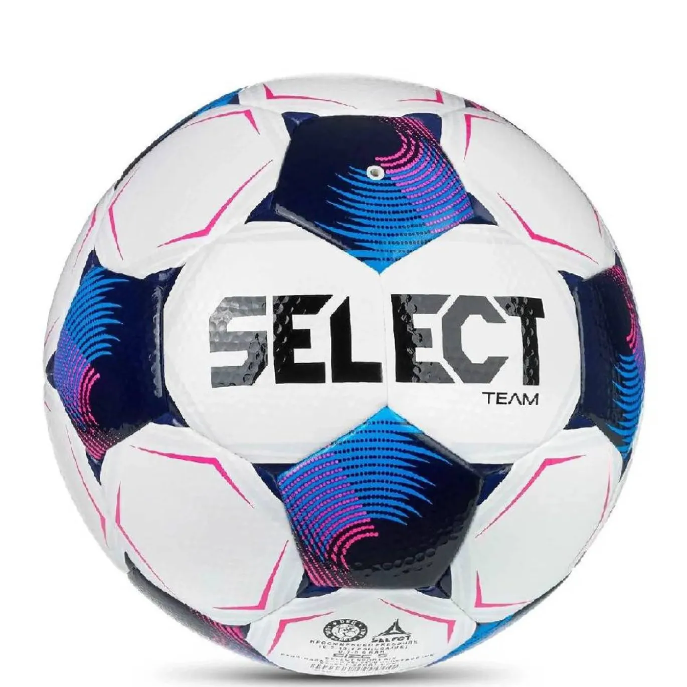Select Team V26 Voetbal Maat 3 Wit Blauw Felroze