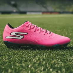 Skechers Razor 1.5 Elite Gras Voetbalschoenen (FG) Roze Zwart