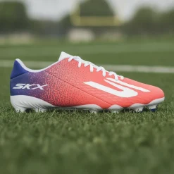 Skechers SKX_2 Club Gras / Kunstgras Voetbalschoenen (MG) Wit Felrood Blauw Roze