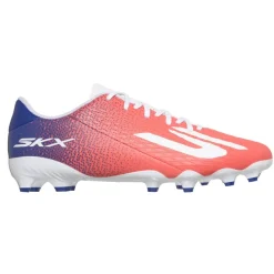 Skechers SKX_2 Club Gras / Kunstgras Voetbalschoenen (MG) Wit Felrood Blauw Roze