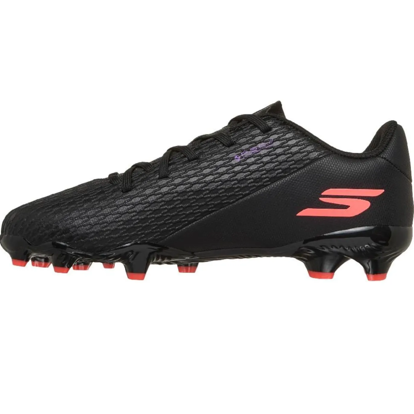 Skechers SKX_2 Gras / Kunstgras Voetbalschoenen (MG) Kids Zwart Paars Neon