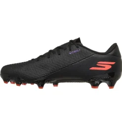 Skechers SKX_2 Low Academy Gras Voetbalschoenen (FG) Zwart Paars Neon