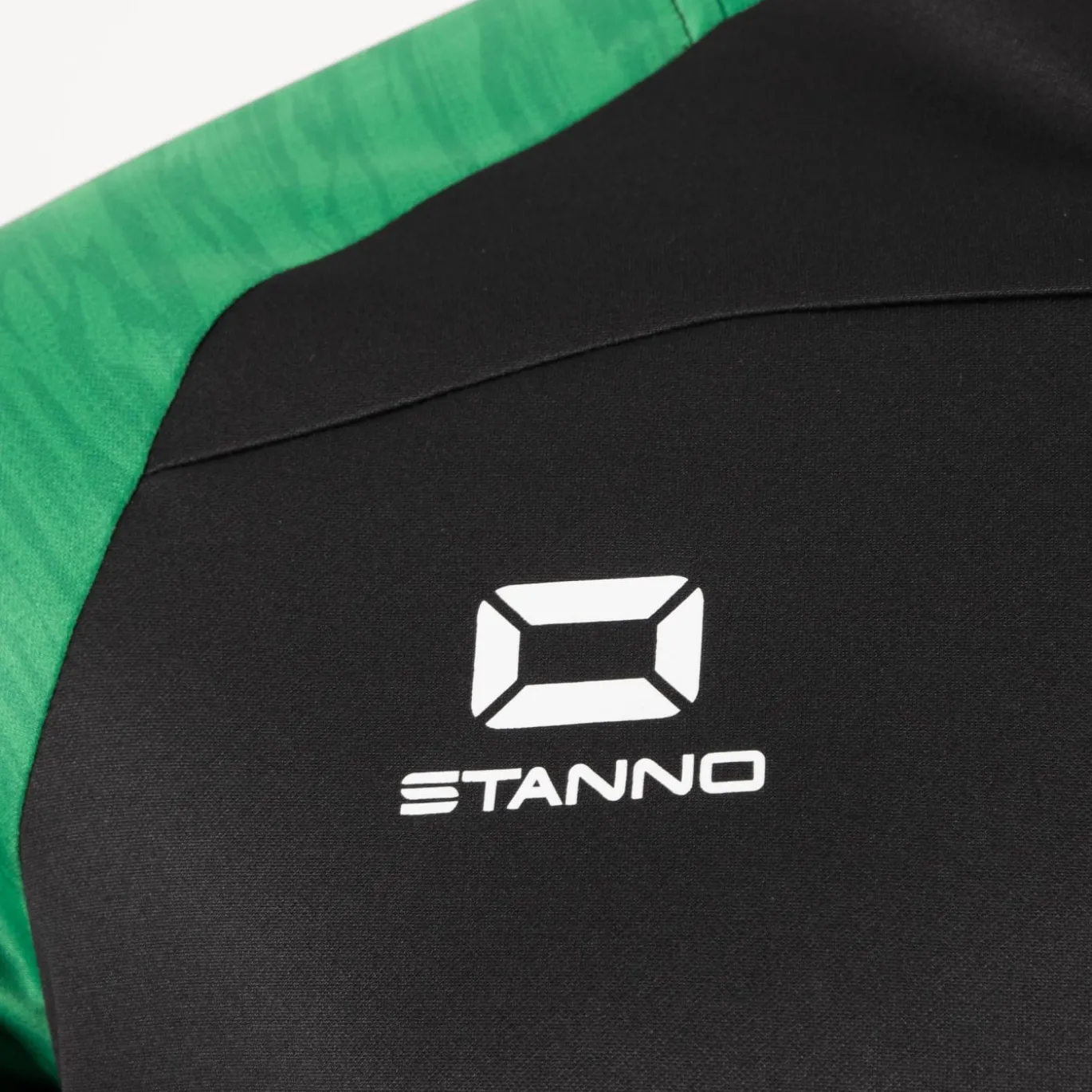 Stanno Bolt Trainingstrui 1/4-Zip Zwart Groen