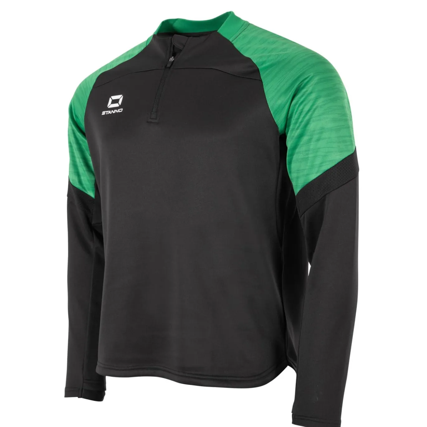 Stanno Bolt Trainingstrui 1/4-Zip Kids Zwart Groen