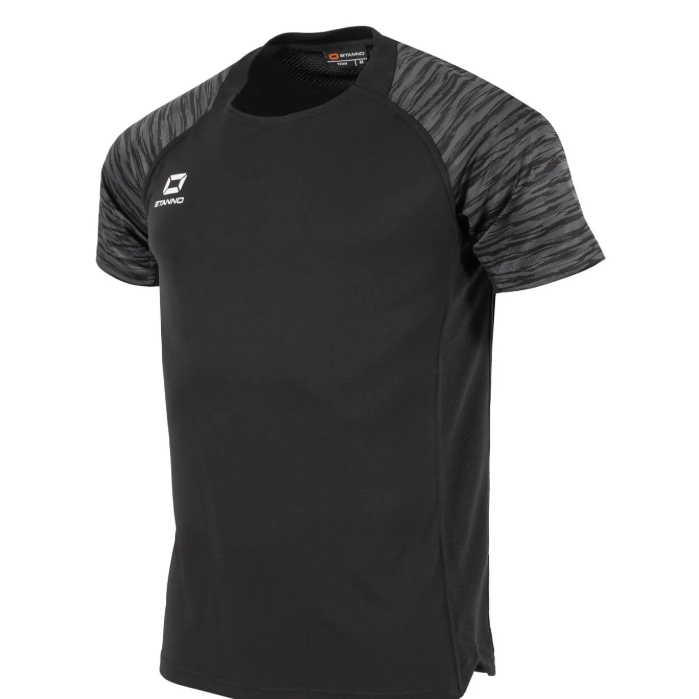 Stanno Bolt Voetbalshirt Zwart