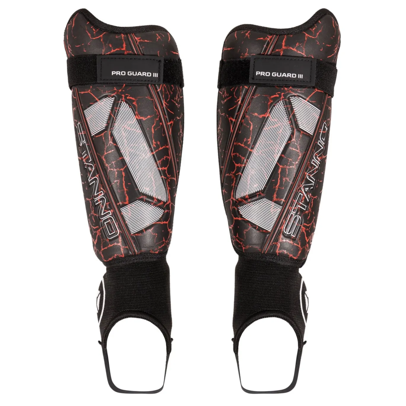 Stanno Pro Guard II Scheenbeschermers Zwart Rood Wit