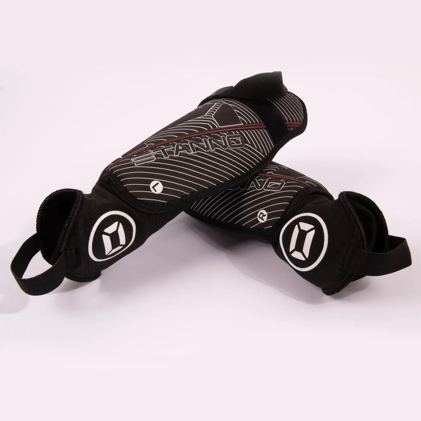 Stanno Pro Guard II Scheenbeschermers Zwart Wit Rood