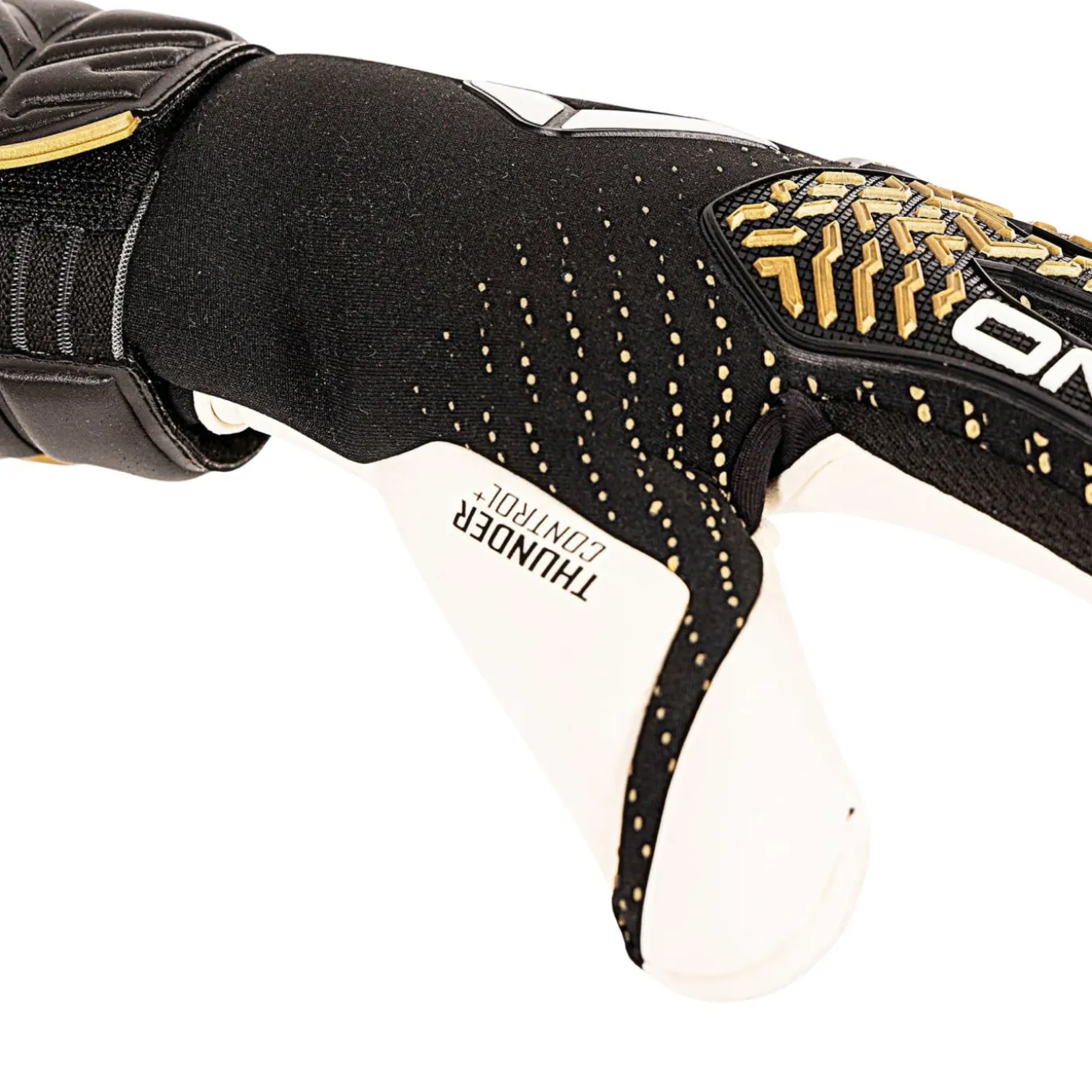 Stanno Thunder VII Keepershandschoenen Zwart Goud Wit