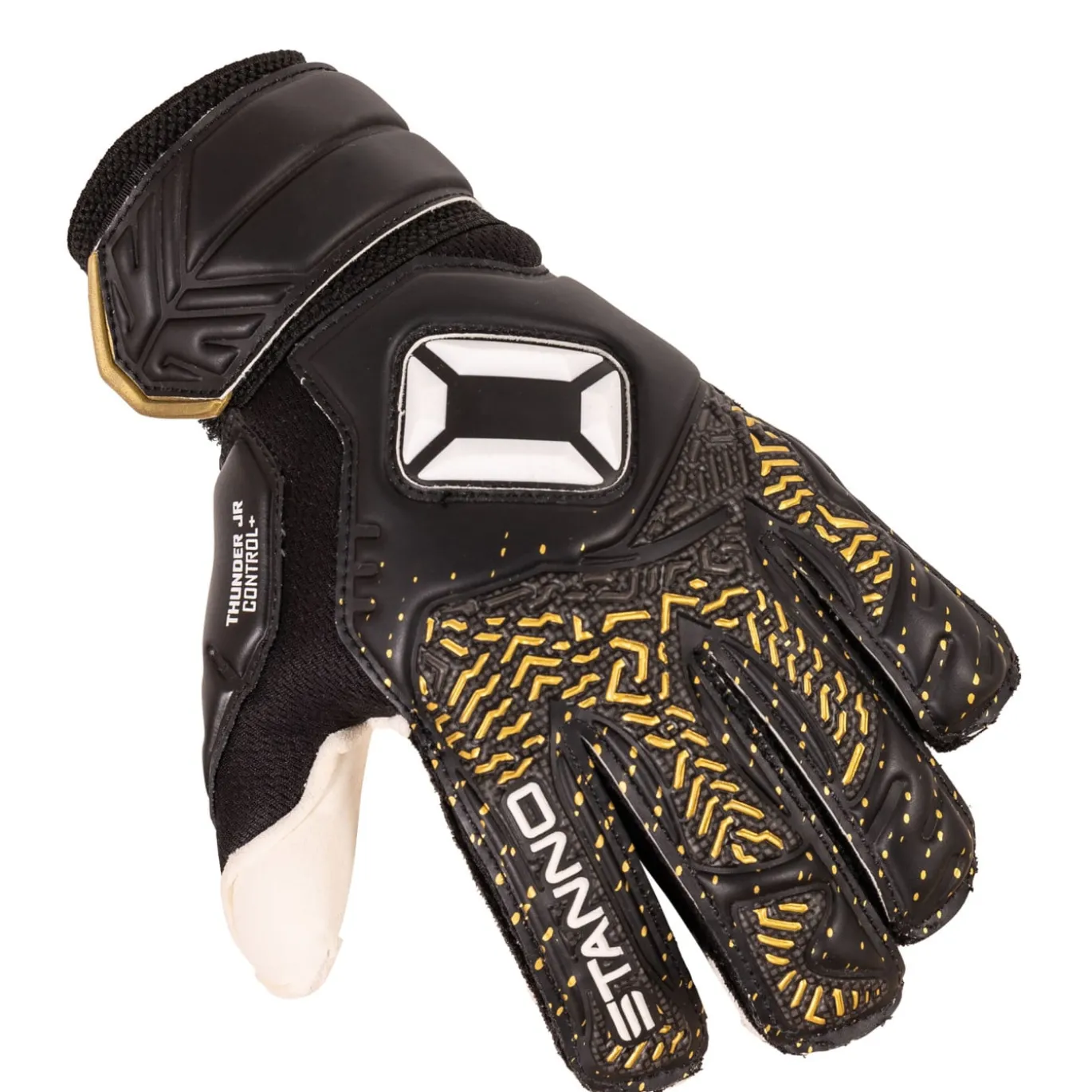 Stanno Thunder VII Keepershandschoenen Kids Zwart Goud Wit